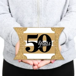Big Dot Of Happiness We Still Do - 50th Wedding Anniversary - Favor Gift Boxes - Anniversary Party Large Pillow Boxes - Set Of 12 -Anagram Shop GUEST f1912a49 c46e 43fa b947 6148f6bf57d0