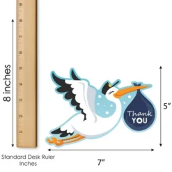 Big Dot Of Happiness Boy Special Delivery - Shaped Thank You Cards - It's A Boy Stork Baby Shower Thank You Note Cards With Envelopes - Set Of 12 -Anagram Shop GUEST f1967bad 219f 4ea2 a869 3ec529f9f64f