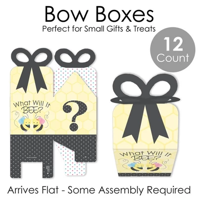 Big Dot Of Happiness What Will It BEE? - Square Favor Gift Boxes - Gender Reveal Party Bow Boxes - Set Of 12 4 Big Dot Of Happiness What Will It BEE? - Square Favor Gift Boxes - Gender Reveal Party Bow Boxes - Set Of 12 - Image 4