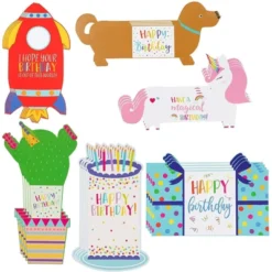 Sustainable Greetings 24 Pack Cute Happy Birthday Cards For Kids With Envelopes, 6 Die Cut Designs With Dogs Rocket Unicorn Cactus -Anagram Shop GUEST f20052b6 b4cd 42d3 a2f9 6ed138c28eff