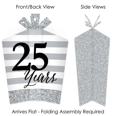 Big Dot Of Happiness We Still Do - 25th Wedding Anniversary - Table Decorations - Anniversary Party Fold And Flare Centerpieces - 10 Count 1 Big Dot Of Happiness We Still Do - 25th Wedding Anniversary - Table Decorations - Anniversary Party Fold And Flare Centerpieces - 10 Count