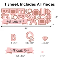 Big Dot Of Happiness Bride Squad - Peel And Stick Rose Gold Bridal Shower Or Bachelorette Party Decoration - Wall Decals Backdrop -Anagram Shop GUEST f3284563 d728 4c78 96b2 d7864c730a2c