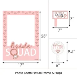 Big Dot Of Happiness Bride Squad - Rose Gold Bridal Shower Or Bachelorette Party Selfie Photo Booth Picture Frame & Props - Printed On Sturdy Material 7 Big Dot Of Happiness Bride Squad - Rose Gold Bridal Shower Or Bachelorette Party Selfie Photo Booth Picture Frame & Props - Printed On Sturdy Material -Anagram Shop GUEST f35976e7 0da2 46c5 a3bf f7efd0ccbdfc