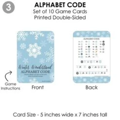 Big Dot Of Happiness Winter Wonderland - 4 Snowflake Holiday Party And Winter Wedding Games - 10 Cards Each - Gamerific Bundle -Anagram Shop GUEST f4386807 8ade 4d76 88cf d05d72ed189c
