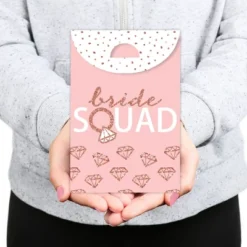 Big Dot Of Happiness Bride Squad - Rose Gold Bridal Shower Or Bachelorette Gift Favor Bags - Party Goodie Boxes - Set Of 12 -Anagram Shop GUEST f47c4fab 6256 41d0 acc3 66299d75a733