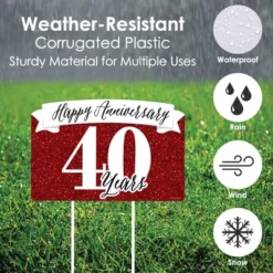 Big Dot Of Happiness We Still Do - 40th Wedding Anniversary - Anniversary Party Yard Sign Lawn Decorations-Happy Anniversary 40 Years Party Yardy Sign 8 Big Dot Of Happiness We Still Do - 40th Wedding Anniversary - Anniversary Party Yard Sign Lawn Decorations-Happy Anniversary 40 Years Party Yardy Sign -Anagram Shop GUEST f53b40d3 6a7f 49ff 8af3 cfb9214e30a1