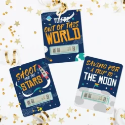 Big Dot Of Happiness Blast Off To Outer Space - DIY Assorted Rocket Ship Baby Shower Or Birthday Cash Holder Gift - Funny Money Cards - Set Of 6 -Anagram Shop GUEST f60feb0c c2ab 4c10 a54e a2f8e445799b