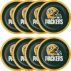 NFL 24ct Green Bay Packers Football Dessert Plates