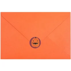 Pipilo Press 36-Pack Halloween Pumpkin Greeting Cards With Orange Envelopes And Stickers (4 X 6 In)