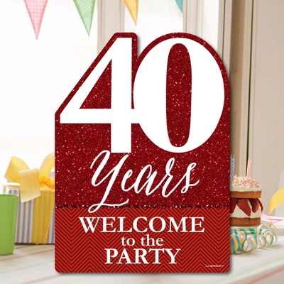 Big Dot Of Happiness We Still Do - 40th Wedding Anniversary - Party Decorations - Anniversary Party Welcome Yard Sign 4 Big Dot Of Happiness We Still Do - 40th Wedding Anniversary - Party Decorations - Anniversary Party Welcome Yard Sign - Image 4