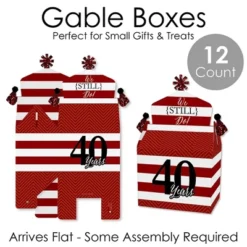 Big Dot Of Happiness We Still Do - 40th Wedding Anniversary - Treat Box Party Favors - Anniversary Party Goodie Gable Boxes - Set Of 12 -Anagram Shop GUEST f7ac285b 9f82 40a6 a37c 68348230bc67