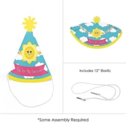 Big Dot Of Happiness You Are My Sunshine - Mini Cone Baby Shower Or Birthday Party Hats - Small Little Party Hats - Set Of 8 -Anagram Shop GUEST f8154921 77f2 4e61 b6c4 058c54dc51a9