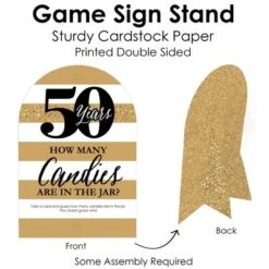 Big Dot Of Happiness We Still Do - 50th Wedding Anniversary - How Many Candies Anniversary Party Game - 1 Stand And 40 Cards - Candy Guessing Game -Anagram Shop GUEST f840b5c1 e4b7 4195 a009 26a7aa9f6ae9