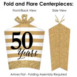 Big Dot Of Happiness We Still Do - 50th Wedding Anniversary - Anniversary Party Decor And Confetti - Terrific Table Centerpiece Kit - Set Of 30 -Anagram Shop GUEST f8de96e2 cc65 446a 9832 4cdee7a6e05e