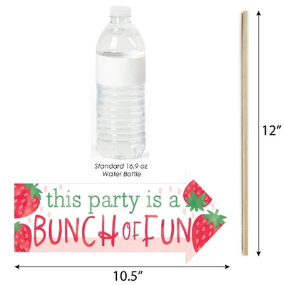 Big Dot Of Happiness Funny Berry Sweet Strawberry - Fruit Themed Birthday Party Or Baby Shower Photo Booth Props Kit - 10 Piece 2 Big Dot Of Happiness Funny Berry Sweet Strawberry - Fruit Themed Birthday Party Or Baby Shower Photo Booth Props Kit - 10 Piece - Image 2