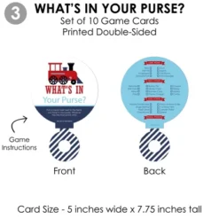 Big Dot Of Happiness Railroad Party Crossing - 4 Steam Train Baby Shower Games - 10 Cards Each - Gamerific Bundle -Anagram Shop GUEST f970ef37 a0c8 46e4 b826 dd3e8c3247bc