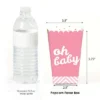 Big Dot Of Happiness Hello Little One - Pink And Gold - Girl Baby Shower Favor Popcorn Treat Boxes - Set Of 12