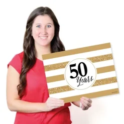 Big Dot Of Happiness We Still Do - 50th Wedding Anniversary - Party Table Decorations - Anniversary Party Placemats - Set Of 16 -Anagram Shop GUEST f9fe390f 1d65 41d9 8725 997c30280392