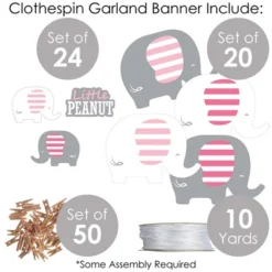 Big Dot Of Happiness Pink Elephant - Girl Baby Shower Or Birthday Party DIY Decorations - Clothespin Garland Banner - 44 Pieces 7 Big Dot Of Happiness Pink Elephant - Girl Baby Shower Or Birthday Party DIY Decorations - Clothespin Garland Banner - 44 Pieces -Anagram Shop GUEST fa983c75 777c 4f78 a926 439ced86bc70