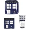 Seven20 Doctor Who TARDIS Party Set: 9" Plates (x8), 9oz Cups (x8), 6.5" Napkins (x20)