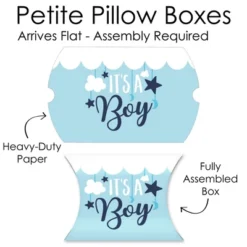 Big Dot Of Happiness It’s A Boy - Favor Gift Boxes - Blue Baby Shower/Blue Birth Announcement Petite Pillow Boxes - Set Of 20 -Anagram Shop GUEST faa18b04 942a 4500 86b5 3c8d675db869
