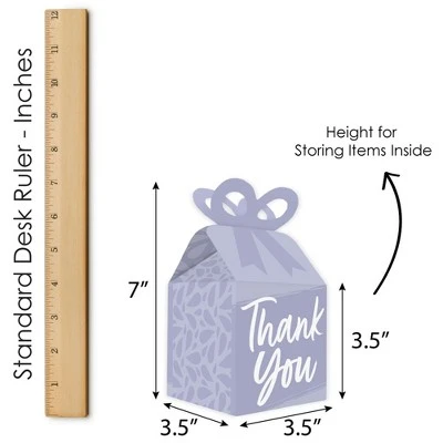Big Dot Of Happiness Purple Elegantly Simple - Square Favor Gift Boxes - Guest Party Favors Bow Boxes - Set Of 12 5 Big Dot Of Happiness Purple Elegantly Simple - Square Favor Gift Boxes - Guest Party Favors Bow Boxes - Set Of 12 - Image 5