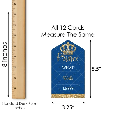 Big Dot Of Happiness Royal Prince Charming - Baby Shower Game Pickle Cards - Conversation Starters Pull Tabs - Set Of 12 3 Big Dot Of Happiness Royal Prince Charming - Baby Shower Game Pickle Cards - Conversation Starters Pull Tabs - Set Of 12 - Image 3