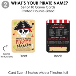 Big Dot Of Happiness Pirate Ship Adventures - 4 Skull Birthday Party Games - 10 Cards Each - Gamerific Bundle 9 Big Dot Of Happiness Pirate Ship Adventures - 4 Skull Birthday Party Games - 10 Cards Each - Gamerific Bundle -Anagram Shop GUEST fc40f3fe 4913 43f6 9ee5 e94715dbffa2