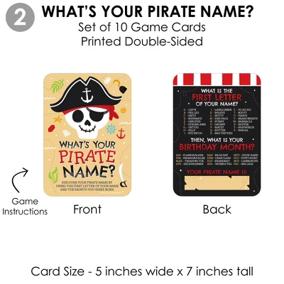 Big Dot Of Happiness Pirate Ship Adventures - 4 Skull Birthday Party Games - 10 Cards Each - Gamerific Bundle 4 Big Dot Of Happiness Pirate Ship Adventures - 4 Skull Birthday Party Games - 10 Cards Each - Gamerific Bundle - Image 4