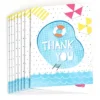 Big Dot Of Happiness Make A Splash - Pool Party - Summer Swimming Party Or Birthday Party Thank You Cards (8 Count)