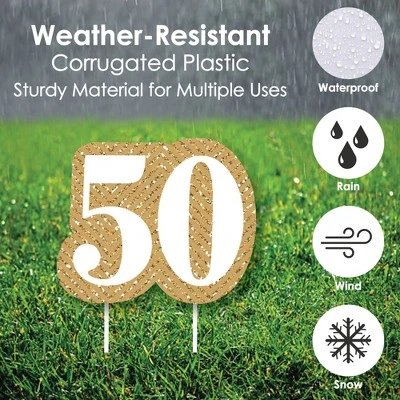 Big Dot Of Happiness We Still Do - 50th Wedding Anniversary - Yard Sign & Outdoor Lawn Decorations - Anniversary Party Yard Signs - Set Of 8 2 Big Dot Of Happiness We Still Do - 50th Wedding Anniversary - Yard Sign & Outdoor Lawn Decorations - Anniversary Party Yard Signs - Set Of 8 - Image 2