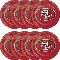 NFL 24ct San Francisco 49ers Football Paper Plates