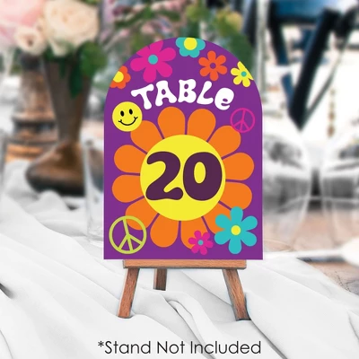 Big Dot Of Happiness 60’s Hippie - 1960s Groovy Party Double-Sided 5 X 7 Inches Cards - Table Numbers - 1-20 2 Big Dot Of Happiness 60’s Hippie - 1960s Groovy Party Double-Sided 5 X 7 Inches Cards - Table Numbers - 1-20 - Image 2