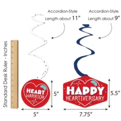 Big Dot Of Happiness Happy Heartiversary - CHD Awareness Hanging Decor - Party Decoration Swirls - Set Of 40 -Anagram Shop GUEST fd54267a e272 4ff2 874e 730b1d6bf5d9