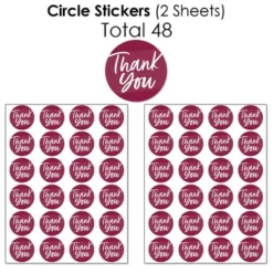Big Dot Of Happiness Burgundy Elegantly Simple - Guest Party Favors Candy Favor Sticker Kit - 304 Pieces -Anagram Shop GUEST fde4333e 2981 47b6 b645 a3ddcf0acc69