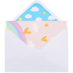 Paper Junkie 48 Pack Pastel Rainbow Thank You Cards, 4x6 Blank Cards And Envelopes For Baby Showers, Birthdays, All Occasion, 6 Designs -Anagram Shop GUEST fdf59c96 6297 4b0e 815f b7108c13180c