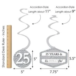 Big Dot Of Happiness We Still Do - 25th Wedding Anniversary - Anniversary Party Hanging Decor - Party Decoration Swirls - Set Of 40 -Anagram Shop GUEST fe7e9164 7504 4d9b afd7 5c91b5838bad