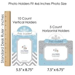 Big Dot Of Happiness Winter Wonderland - Snowflake Holiday Party And Winter Wedding Picture Centerpiece Sticks - Photo Table Toppers - 15 Pieces -Anagram Shop GUEST febc37b7 61a3 4709 ab9a 12171ab20f70