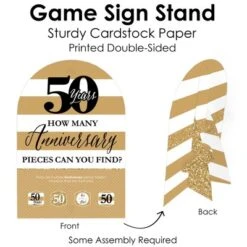 Big Dot Of Happiness We Still Do - 50th Wedding Anniversary - Anniversary Party Scavenger Hunt - 1 Stand And 48 Game Pieces - Hide And Find Game -Anagram Shop GUEST ff44034b a160 475d aafe 8a42ede751c2