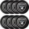 NFL 24ct Las Vegas Raiders Football Paper Plates
