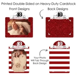 Big Dot Of Happiness We Still Do - 40th Wedding Anniversary - Anniversary Party Picture Centerpiece Sticks - Photo Table Toppers - 15 Pieces -Anagram Shop GUEST ff94ed55 84f3 4b45 aa28 e91daf1b9480