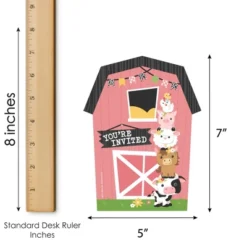 Big Dot Of Happiness Girl Farm Animals - Shaped Fill-In Invitations Pink Barnyard Baby Shower Or Birthday Party Invitation Cards With Envelopes 12 Ct -Anagram Shop GUEST ffa4bf00 55b6 4ba6 a03e 583550c63f16