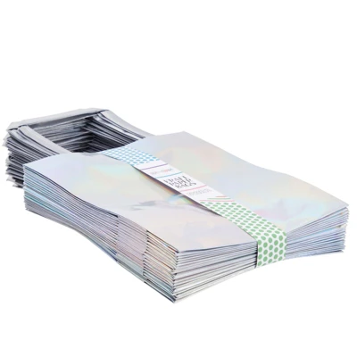 Blue Panda 20 Pack Holographic Foil Paper Gift Bags With Handles For Baby Shower, Birthday, Wedding, Party Favors, Goodies, Boutiques, 7x9x3 In 6 Blue Panda 20 Pack Holographic Foil Paper Gift Bags With Handles For Baby Shower, Birthday, Wedding, Party Favors, Goodies, Boutiques, 7x9x3 In - Image 6