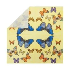 Blue Panda 144 Pc Butterfly Paper Plates, Napkins, Cups, Cutlery, Yellow, Serves 24 -Anagram Shop GUEST ffd48822 bfc7 48ab 85aa b07118dd13f7